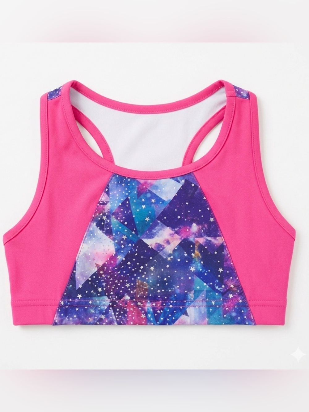 Danskin Pink and Blue Starry Sports Bra